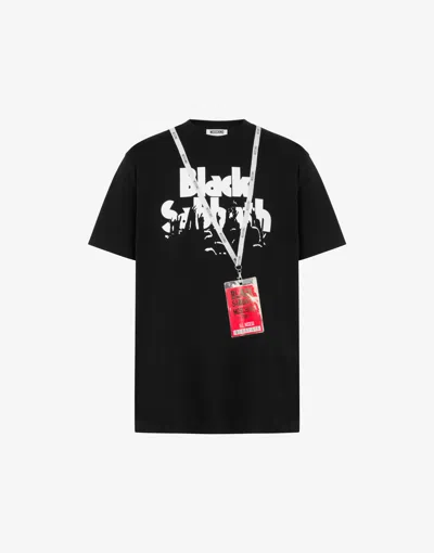 Moschino Limited Edition Organic Cotton Jersey T-shirt In Black