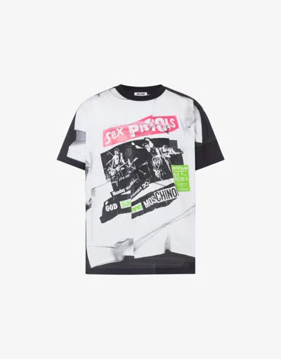 Moschino Limited Edition Organic Cotton Jersey T-shirt In White