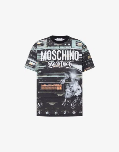 Moschino Limited Edition Organic Cotton Jersey T-shirt In Black