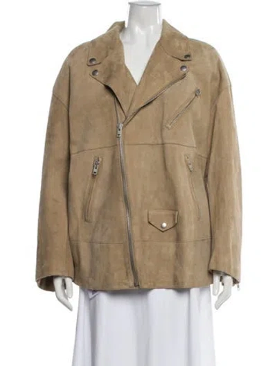 Pre-owned Moschino Linen Blazer W/ Tags In Neutral