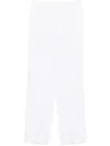 Moschino Linen Trousers In White