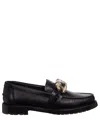Moschino Chain Mocassin In Black