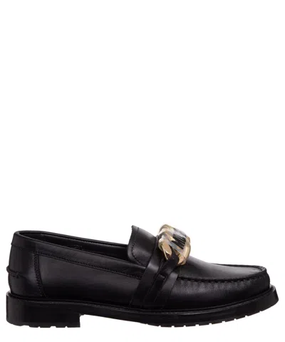 Moschino Loafers In Black
