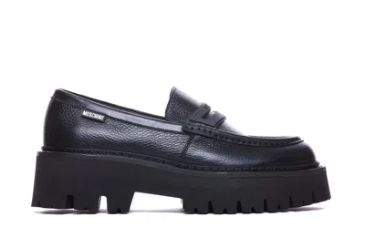 Moschino Loafers In Black