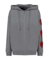Moschino Logo And Hat Casual Jacket In Gray