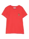 Moschino Logo-appliqué T-shirt In Red