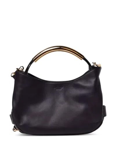 Moschino Logo-appliqué Tote Bag In Black