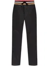 Moschino Logo-patch Track Pants In Black