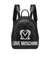 Moschino Logo Backpack In Black