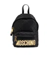 Moschino Logo Backpack In Black