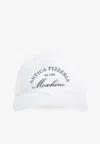 Moschino Logo-printed Curved Peak Cap In White