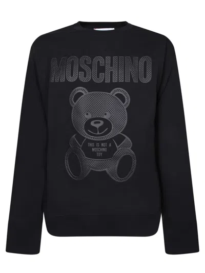 Moschino Logo Bear Black Sweatshirt