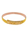 Moschino Logo Belt In 400
