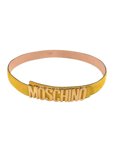 Moschino Logo Belt In 400