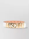 Moschino Logo-letter Leather Belt