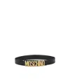 Moschino Belt With Python Print In Black