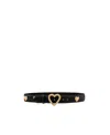 Moschino Logo Belt In Black