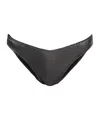Moschino Logo Bikini Swimsuit In Black