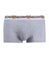 Moschino Teddy Waistband Brief Boxers In Gray
