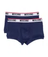 Moschino Logo Waistband Boxers In Blue