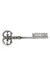 Moschino Ornate-key Brooch In Metallic