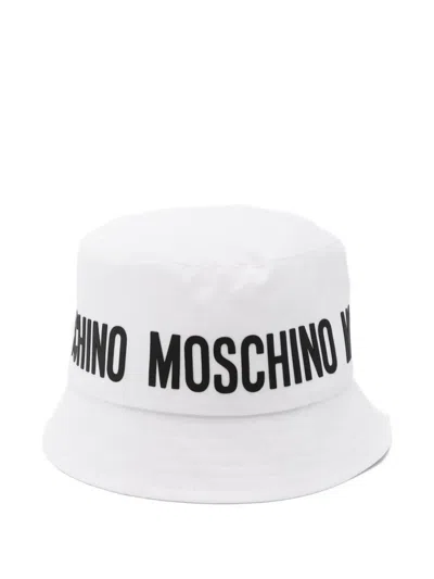Moschino Kids' Logo Bucket Hat In Purple