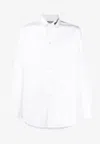 Moschino Logo-print Button-up Shirt In White