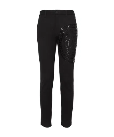 Moschino Logo Casual Pants In Black