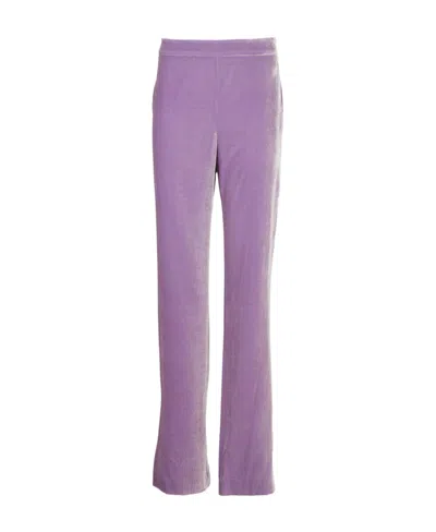 Moschino Logo Casual Pants In Purple