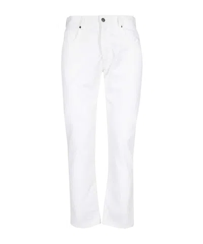 Moschino Logo Casual Pants In White
