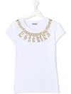 Moschino Logo-chain T-shirt In White