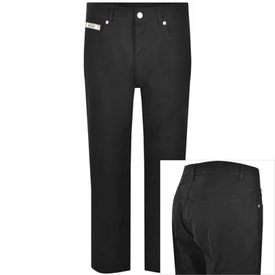 Moschino Logo Chino Trousers Black