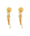 Moschino Chic Mini Statement Earrings In Gold