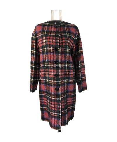 Moschino Logo Coat In Black