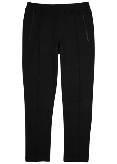 Moschino Logo Cotton Sweatpants In Black