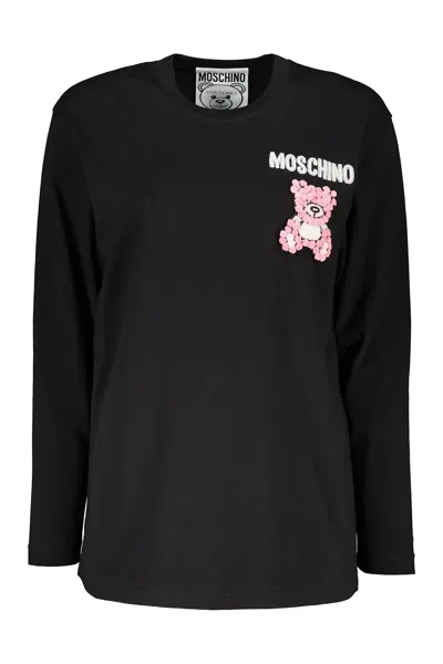 MOSCHINO LOGO COTTON T-SHIRT
