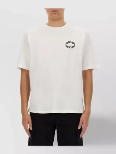 Moschino Logo Crew Neck T-shirt In Black