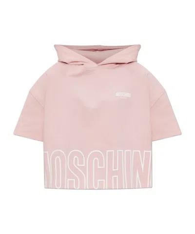 Moschino Short-sleeved Sweatshirt In Pink