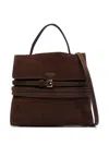 Moschino Rectangle Body Shoulder Bag With Belt Detailing In Brown