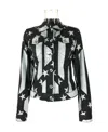 Moschino Logo Denim Jacket In Black