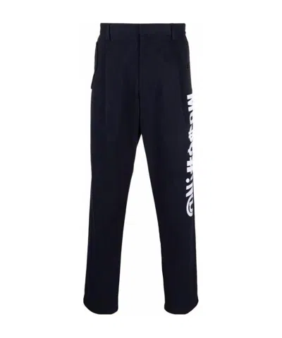 Moschino Logo Design Casual Pants In Black