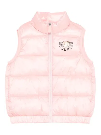 Moschino Kids' Logo-detail Gilet In Pink