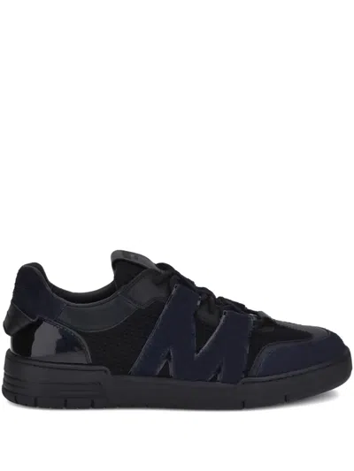 Moschino Logo-detail Mesh Sneakers In Black