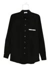 Moschino Logo-detail Pocket Shirt In Black