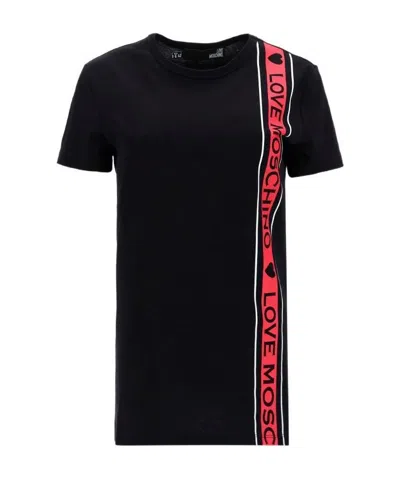 Moschino Logo-detail Short-sleeved T-shirt In Black