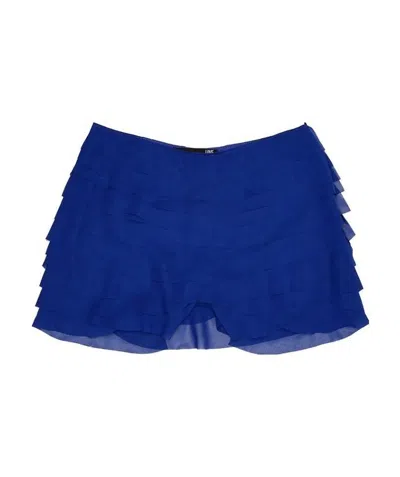 Moschino Logo Detail Shorts In Blue