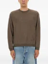 Moschino Wool And Silk Pullover In Brown