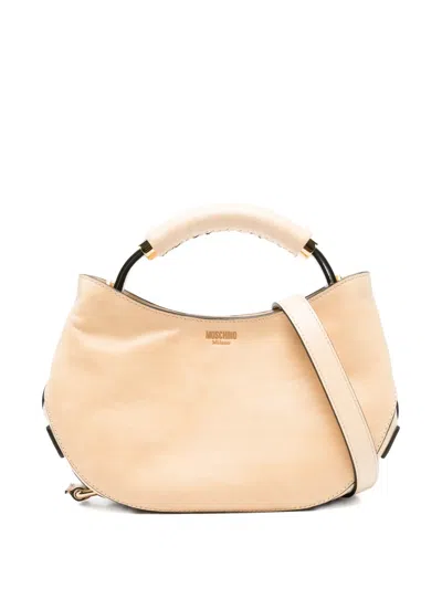 Moschino Logo-detail Tote Bag In Neutral