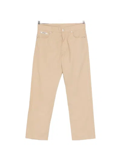 Moschino Logo-detail Trousers In Neutral