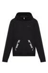 Moschino Logo Detailed Drawstring Hoodie In Black